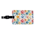 thumbnail image 1 of Stars Colorful Watercolor Faux Leather Travel Luggage Tag, 1 of 7