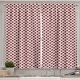 thumbnail image 1 of Stars Curtains 2 Panels Set, Five Pointed Stars with Dots on Maritime Inspired Striped Backdrop, Window Drapes for Living Room Bedroom, 55W X 39L Inches, Pale Blue Ruby and Ivory, by Ambesonne, 1 of 3