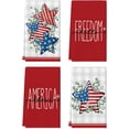 thumbnail image 1 of Stars Eucalyptus Freedom Patriotic 4th of July Kitchen Towels Dish Towels, 18x26 Inch Seasonal Summer Decoration Hand Towels Set of 4, 1 of 6