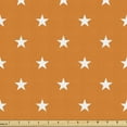thumbnail image 1 of Stars Fabric by the Yard Upholstery, Abstract Warm Colored Background with Star Pattern Celebration Pattern, Decorative Fabric for DIY and Home Accents, 2 Yards, Orange White by Ambesonne, 1 of 4