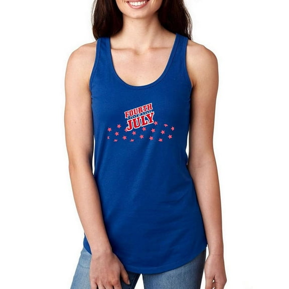 Stars Fourth Of July Racerback Tank Women -Image by Shutterstock, Female x-Small