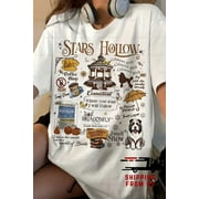 BLACKBIRD MOTORCYCLE WEAR Stars Hallow Unisex T-Shirt, Gilmore Girls Tee For Women, Annual Autumn Festival Shirt, Lukes Diner Cotton Tee, Tv Show Fans Gift
