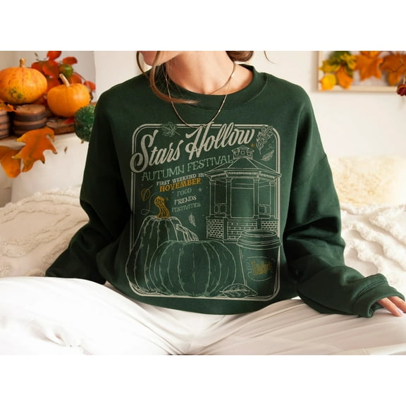 Stars Hollow Autumn Festival Sweatshirt | Gilmore Girls Gift, Rory Lorelai Dragon Fly Inn, Luke's Diner, Chilton, Gift For Gilmore Girls Fan