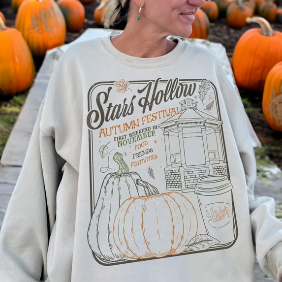 Stars Hollow Autumn Festival Sweatshirt | Gilmore Girls Gift, Rory Lorelai Dragon Fly Inn, Luke's Diner, Chilton, Gift For Gilmore Girls Fan