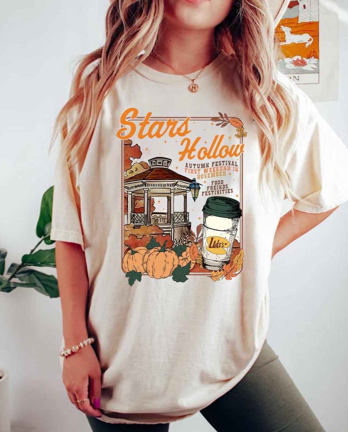 Stars Hollow Comfort Colors T-Shirt, Gilmore Girls Shirt, Fall
