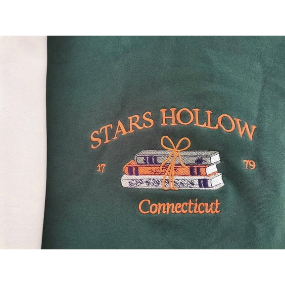 Stars Hollow Connecticut Embroidered Sweatshirt