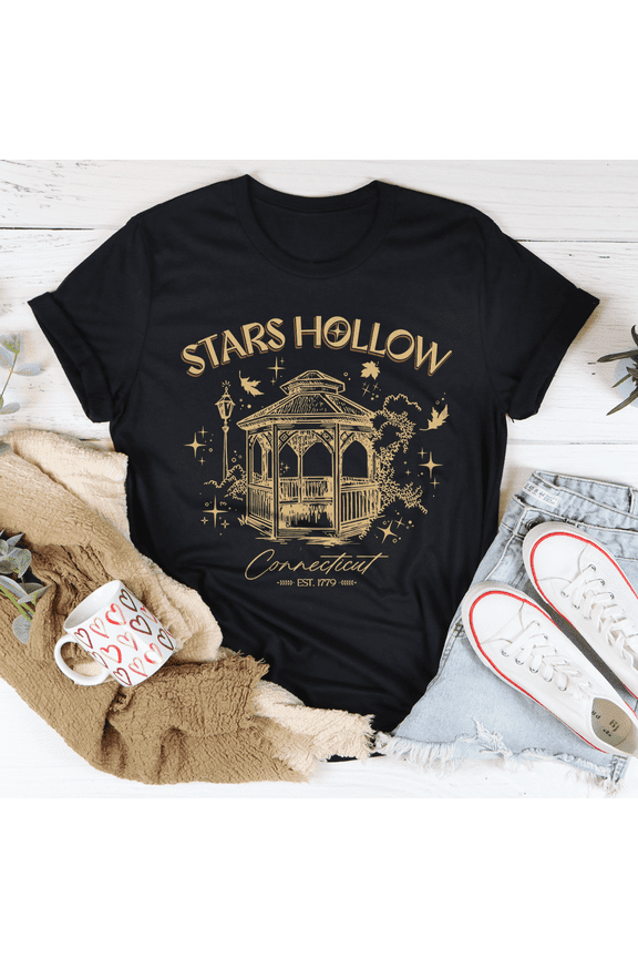 Stars Hollow Connecticut Tee Ash S Peachy Sunday T-Shirt