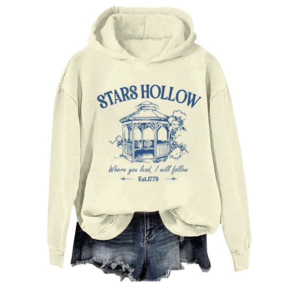 Stars Hollow Hoodie Retro Stars Hollow Where You Lead I Will Follow 1779 Shirt Unisex