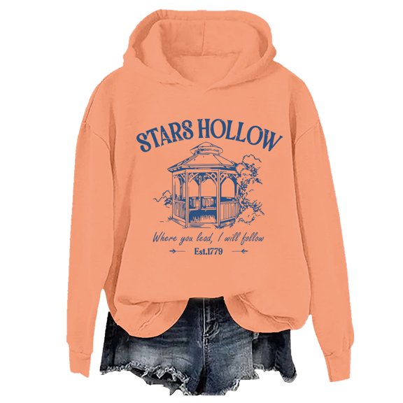 Stars Hollow Hoodie Retro Stars Hollow Where You Lead I Will Follow 1779 Shirt Unisex