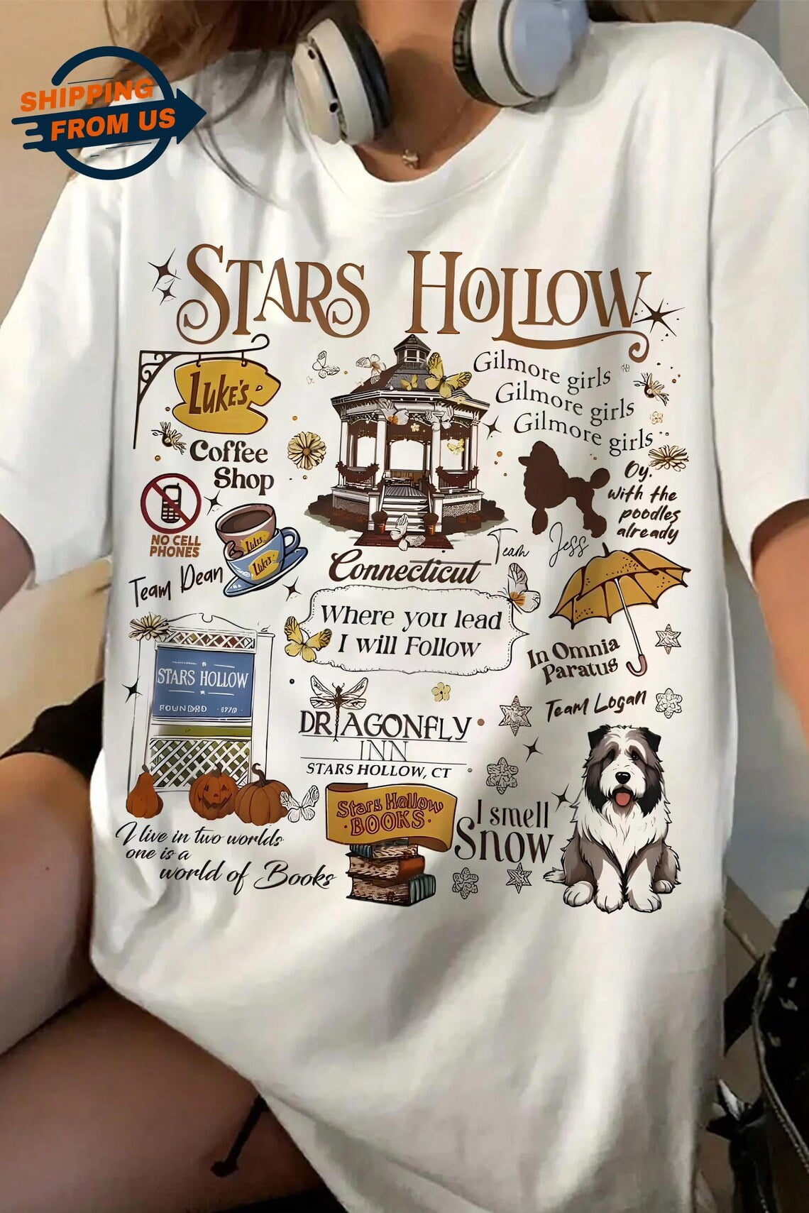 Stars Hollow Luke's Coffee Shirt, TV Show Shirt, Gilmore Girls Tee