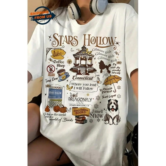 Stars Hollow Luke's Coffee Shirt, TV Show Shirt, Gilmore Girls Tee, Vintage Movie