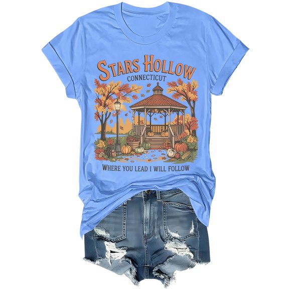 Stars Hollow Shirt Vintage Stars Hollow Connecticut Where You Lead I Will Follow Shirt