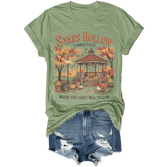 Stars Hollow Shirt Vintage Stars Hollow Connecticut Where You Lead I Will Follow Shirt