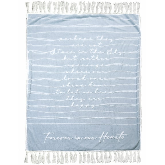 Stars In The Sky Plush Blanket, Blue