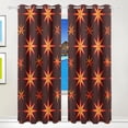 thumbnail image 1 of Stars Light Black Out Curtains 84 Inch Length for Bedroom Living Room Windows 2 Panels Set, 1 of 6