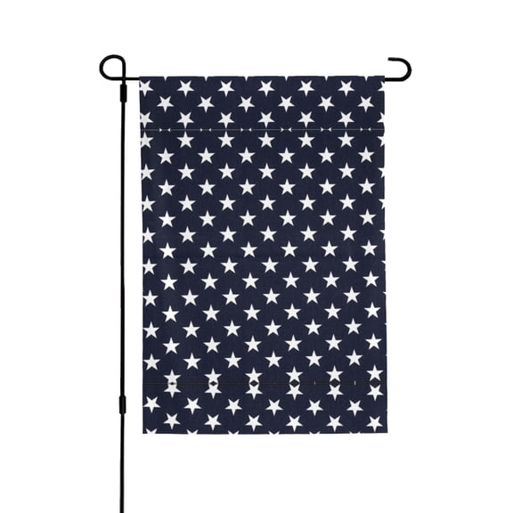 Stars Navy Blue White House Flag 28 X 40 Inch Garden Flag Decorative House Yard Double Sided Flag For Decoration