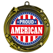 Stars Proud American Home Medal | High Relief Metal Medals | Patriotic Award (3 Pack)