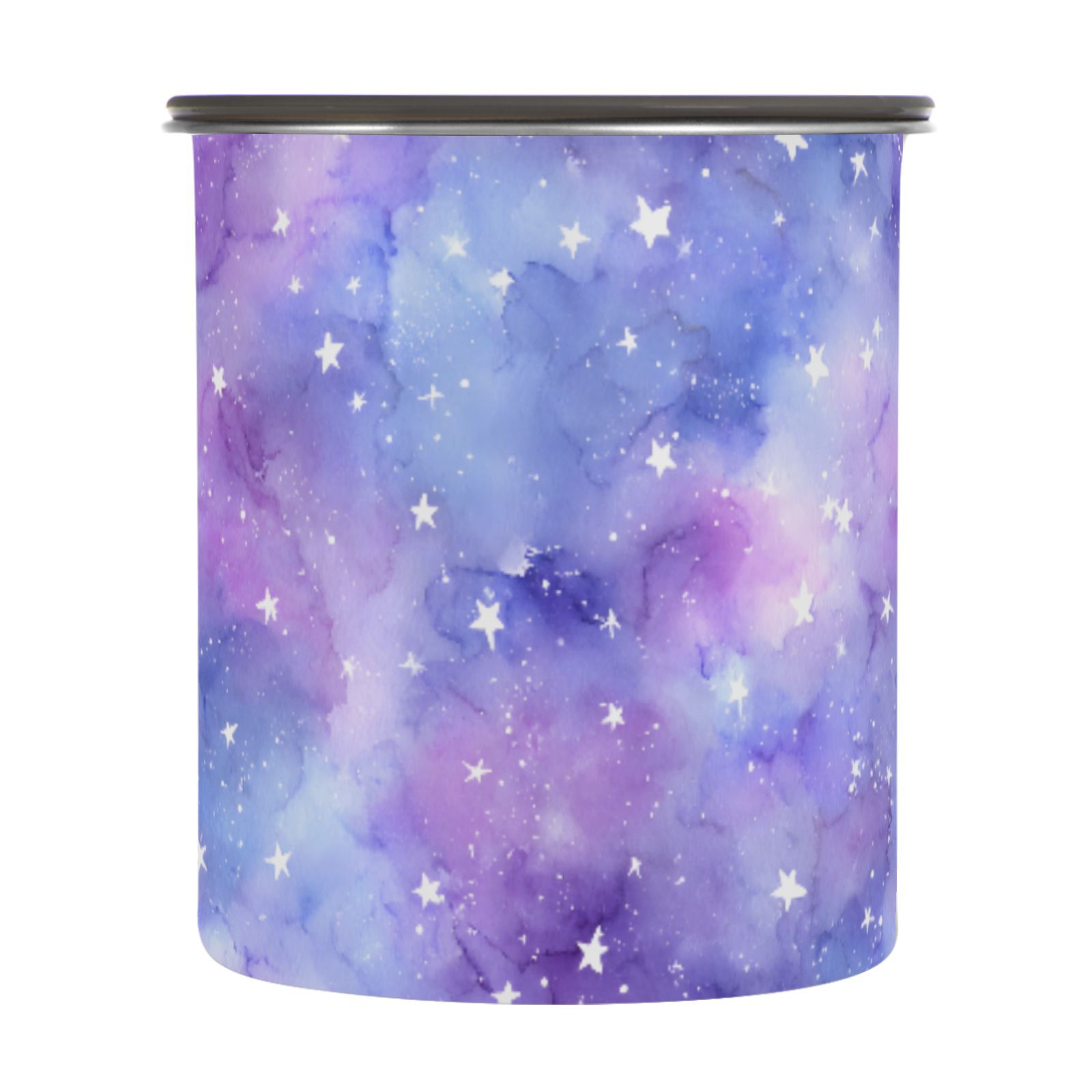 Stars Purple Airtight Coffee Bean Canister 30oz Food Storage Containers with Lids For Gournd, Tea, Sugar, Flour, Rice, Cereal, Candy Cookie Jar