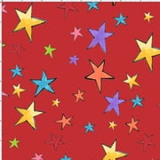 Stars Red Fabric Yard
