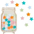 thumbnail image 1 of Stars Reward Jar with 25Pcs 5Colors Stars DIY Wood Reward Classroom Chart Star Jar Reward System Behavior Chart, 1 of 6