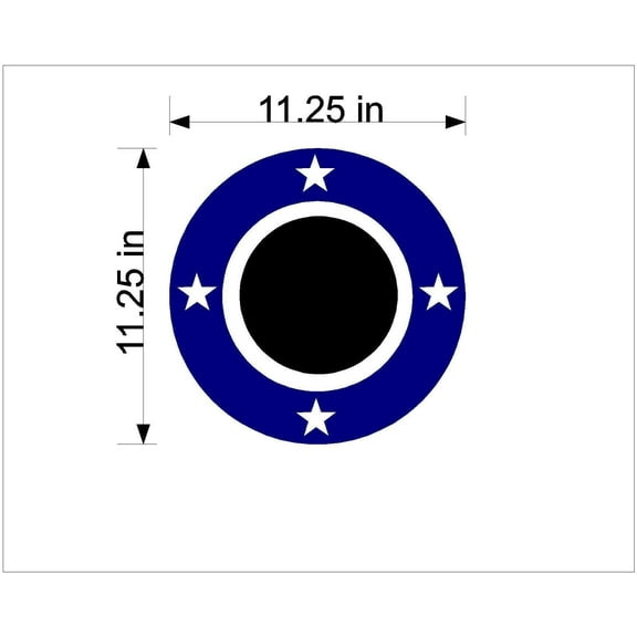 Stars Ring Cornhole Decals Stickers Bean Bag Toss