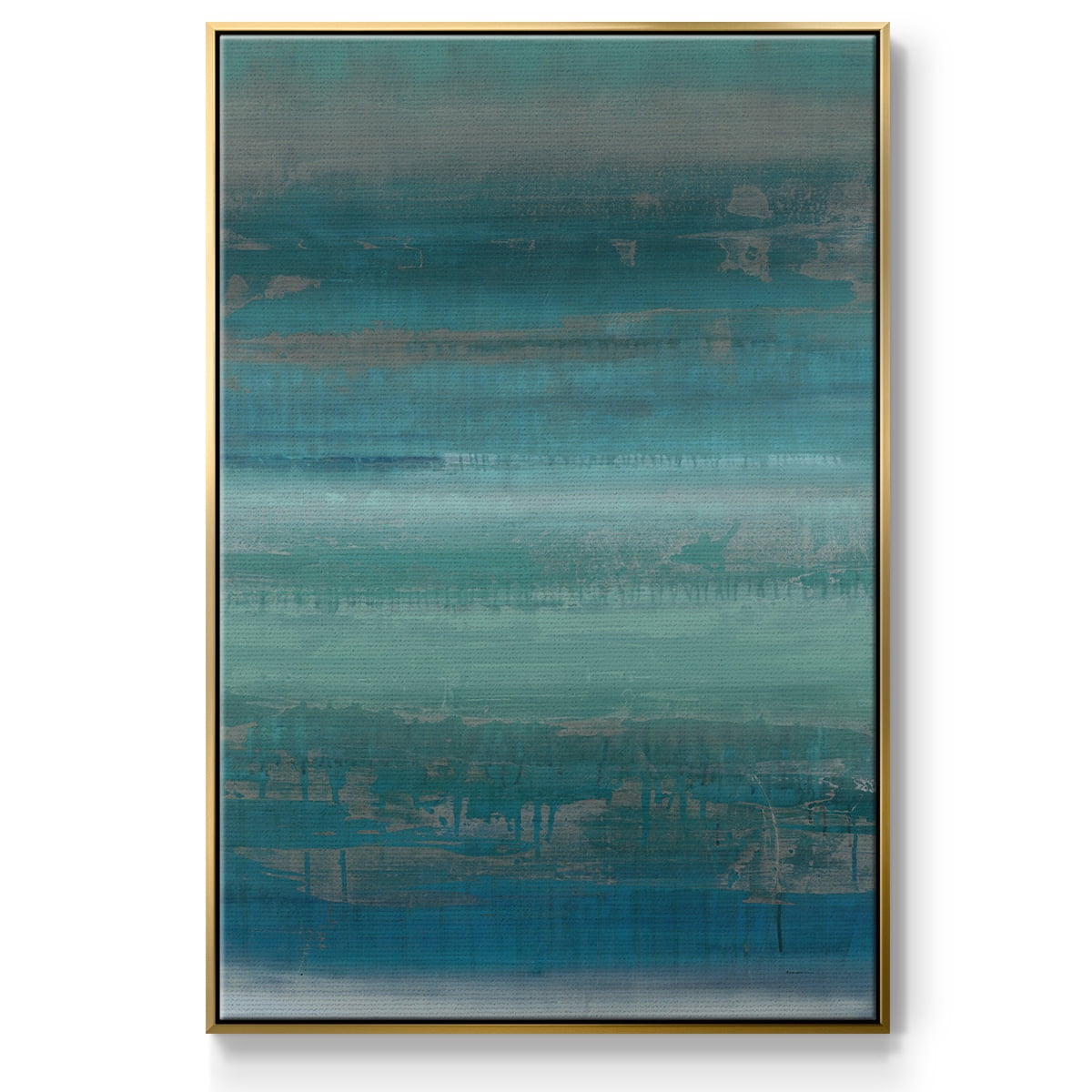 Stars & Shores II Framed Premium Gallery Wrapped Canvas - Ready to Hang - 17 x 25 - Gold Floating Frame
