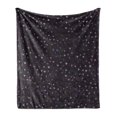 thumbnail image 1 of Stars Soft Flannel Fleece Blanket, Colorful Hearts and Stars Pattern with Obscure Spots and Dots in Purple Tones Print, Cozy Plush for Indoor and Outdoor Use, 70" x 90", Multicolor, by Ambesonne, 1 of 5