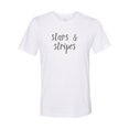 thumbnail image 1 of "Stars and Stripes, 4th Of July Shirt, Independence Day, Sublimation T, Patriotic Shirt, Unisex, Gift For Her, USA Tee, Merica Shirt, Stars, White, 2XL", 1 of 1