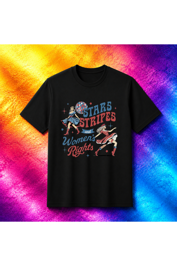 Stars Stripes And Rights 4th Of July Equal Rights Design Unisex T-Shirt, up to size 5XL