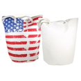 thumbnail image 1 of Stars & Stripes Canvas Jumbo Bucket Tote Bag - Red - White & Blue, 1 of 1