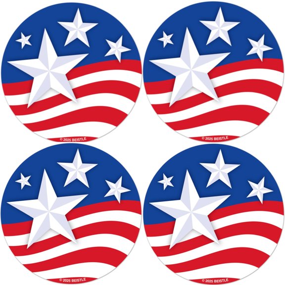 Stars & Stripes Coasters 8 Per Pack