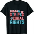 thumbnail image 1 of Stars Stripes Equal Rights Funny 4th Of July Women's Rights T-Shirt, 1 of 5