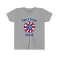 thumbnail image 1 of Stars & Stripes Sidekick | Girl's 4th of July Shirt | Patriotic Sunflower, 1 of 2