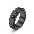 thumbnail image 1 of Stars Sun Moon Rotatable Titanium Steel Ring For Women Geometric Fashion Jewelry Design For Everyday Style Now, 1 of 7