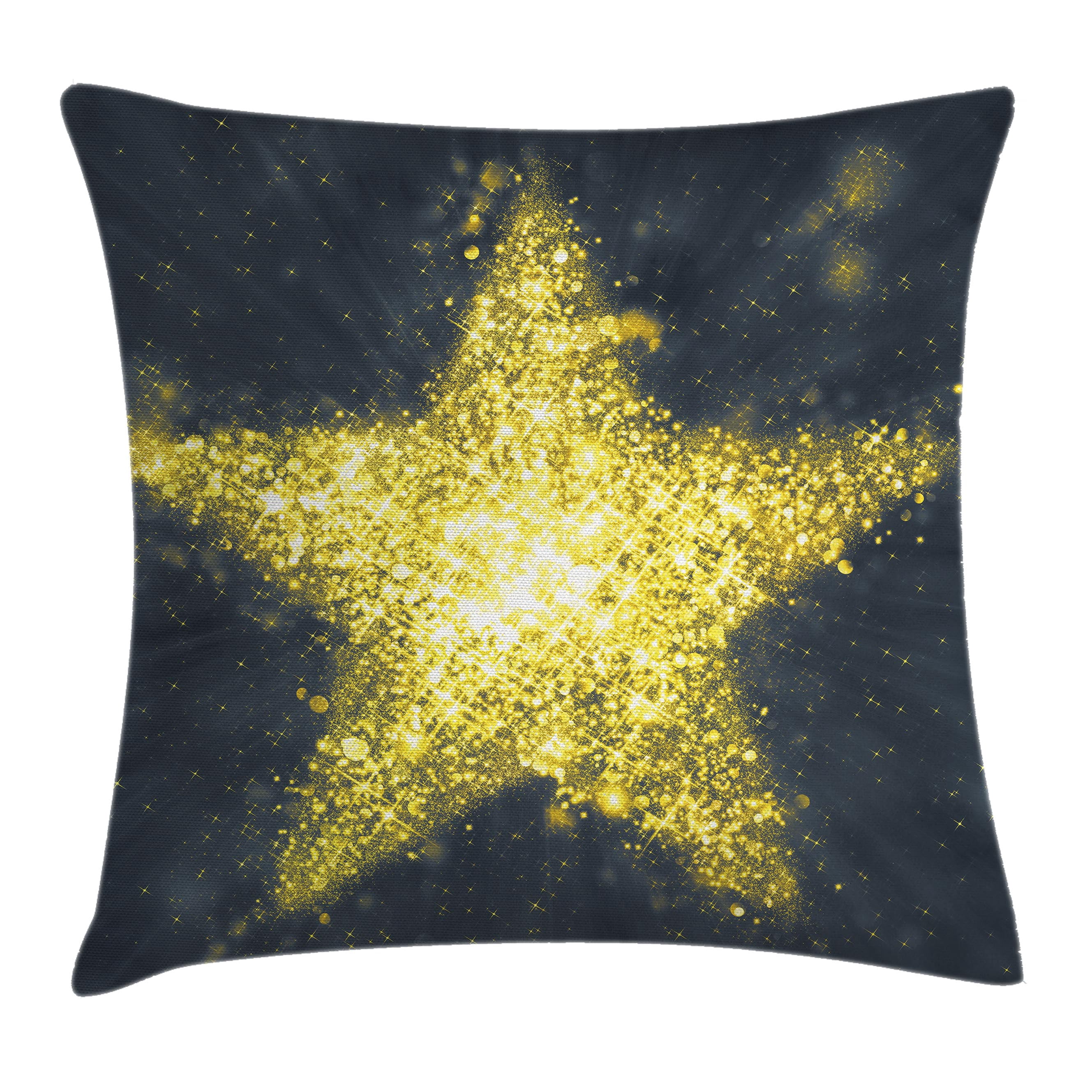 Stars Throw Pillow Cushion Cover, Big Star Figure in the Sky Universe ...