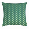 thumbnail image 1 of Stars Throw Pillow Cushion Cover, Vintage Style Geometric Pattern with Star Motifs in Green Shades, Decorative Square Accent Pillow Case, 20 X 20 Inches, Pale Green Pale Jade Green, by Ambesonne, 1 of 2