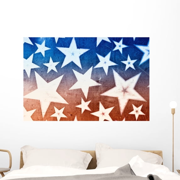 Stars Wall Mural by Wallmonkeys Peel and Stick Graphic (48 in W x 32 in H) WM73659