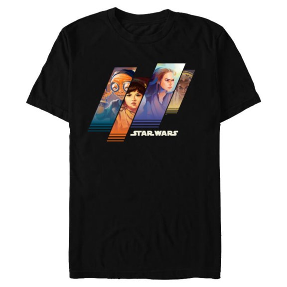 Stars Wars Maz Rose Rey and Adi Women of Star Wars - Short Sleeve Blended T-Shirt for Adults - Customized-Black
