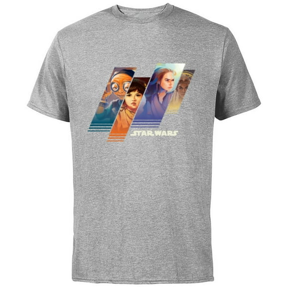 Stars Wars Maz Rose Rey and Adi Women of Star Wars - Short Sleeve Cotton T-Shirt for Adults - Customized-Athletic Heather