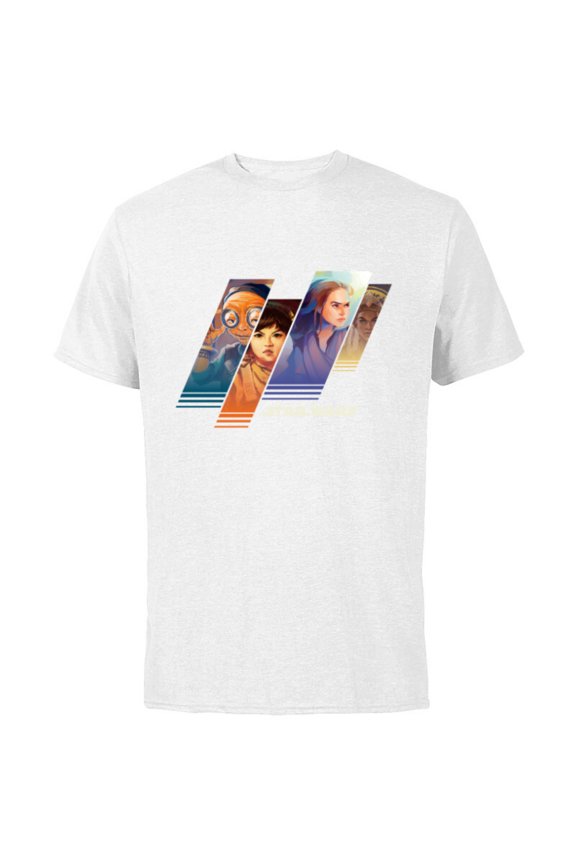 Stars Wars Maz Rose Rey and Adi Women of Star Wars - Short Sleeve Cotton T-Shirt for Adults - Customized-White