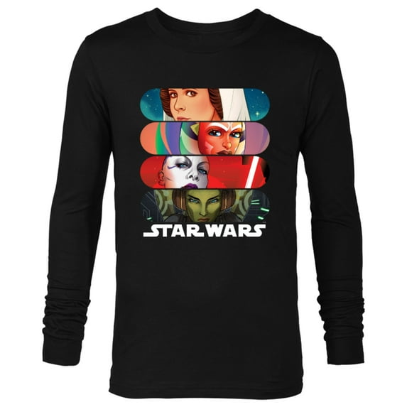 Stars Wars Women of the Galaxy - Long Sleeve T-Shirt for Men - Customized-Black