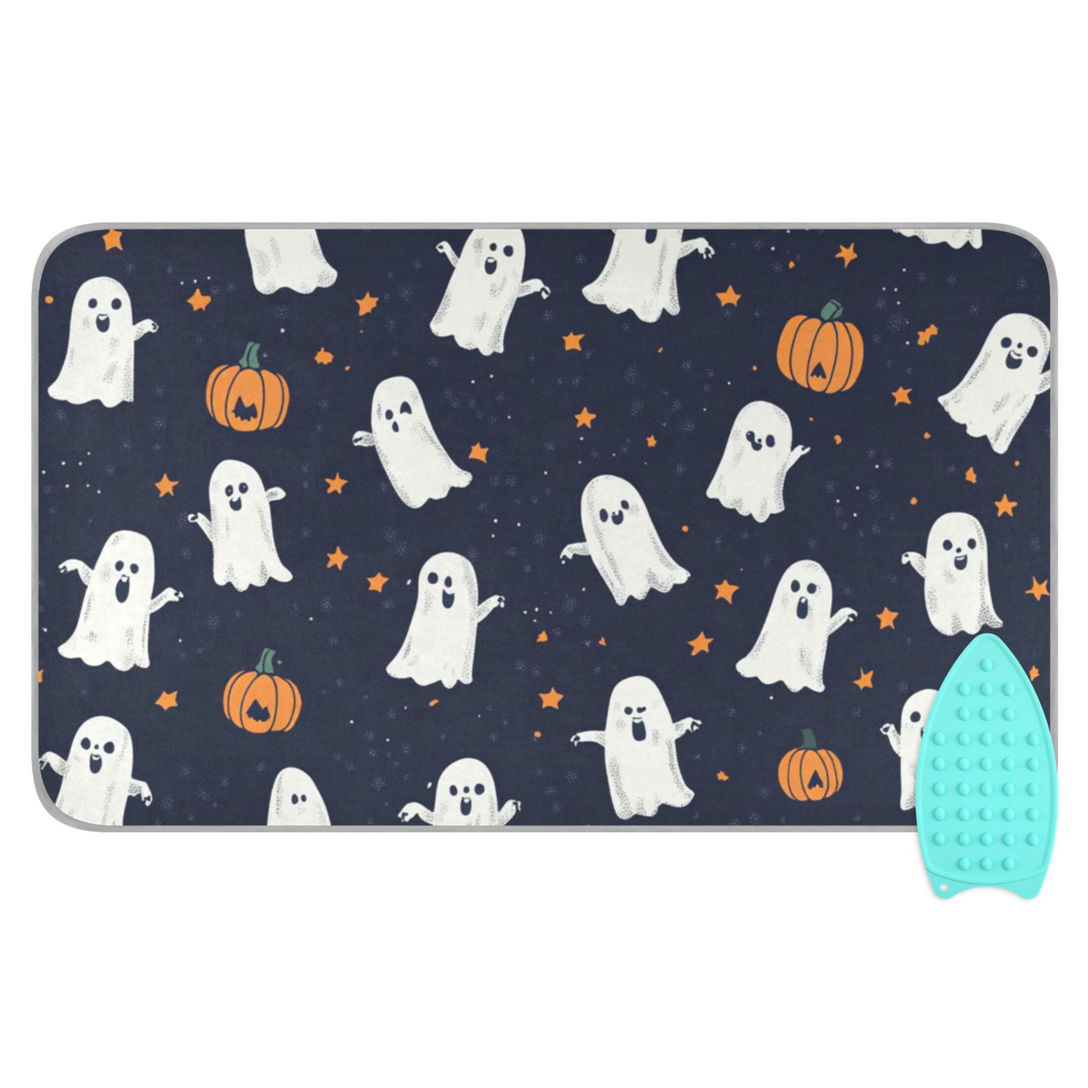 Stars and Ghosts Ironing Board Covers Heat Resistant Ironing Pad Mat Portable for Travel Washer Dryer Table