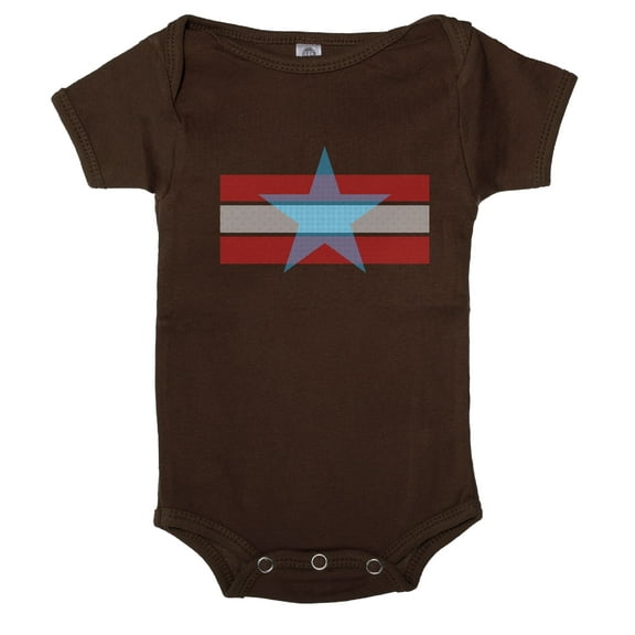 Stars and Stripes Baby Romper, Baby 4th of July Shirts, USA Baby one-piece - Espresso CA165PATRIOT S15 3-6