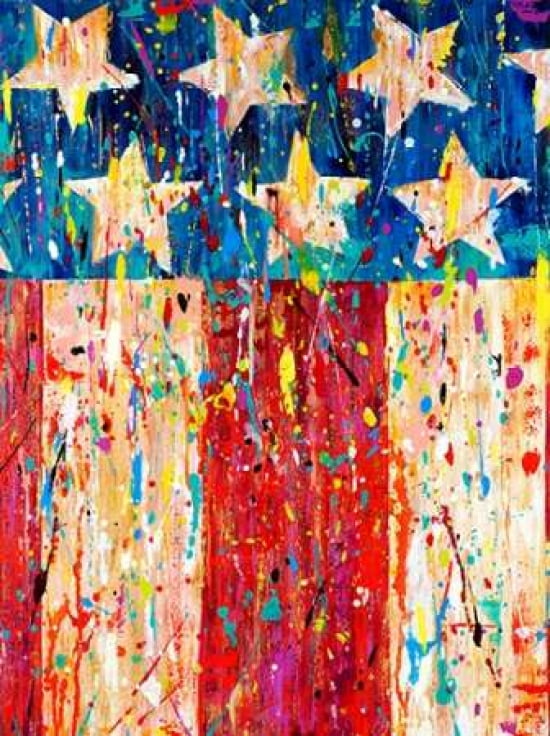Stars and Stripes Canvas Art - Ben Bonart (18 x 24)