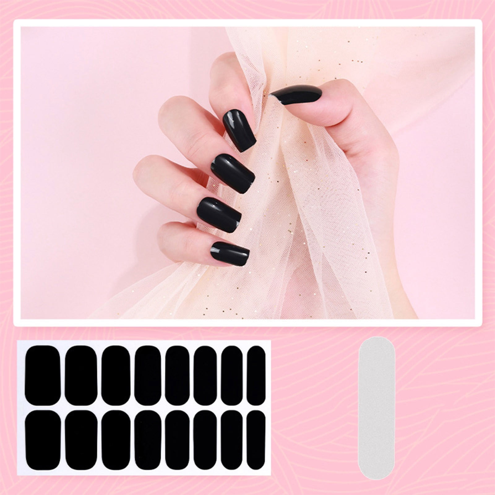 Nail Stickers And Decals Self Color Street Nail Strips Summer Cute Nail Stickers Self Broken Heart Sticker Pack Stickers Girls Toddler Girls Nail Stickers for Kids Girls Nail