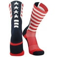 thumbnail image 1 of Stars and Stripes Perimeter Socks (Scarlet/Navy/White, Large), 1 of 2