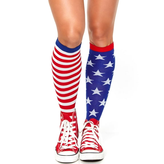 Stars and stripes knee highs. - O/S / MULTICOLOR