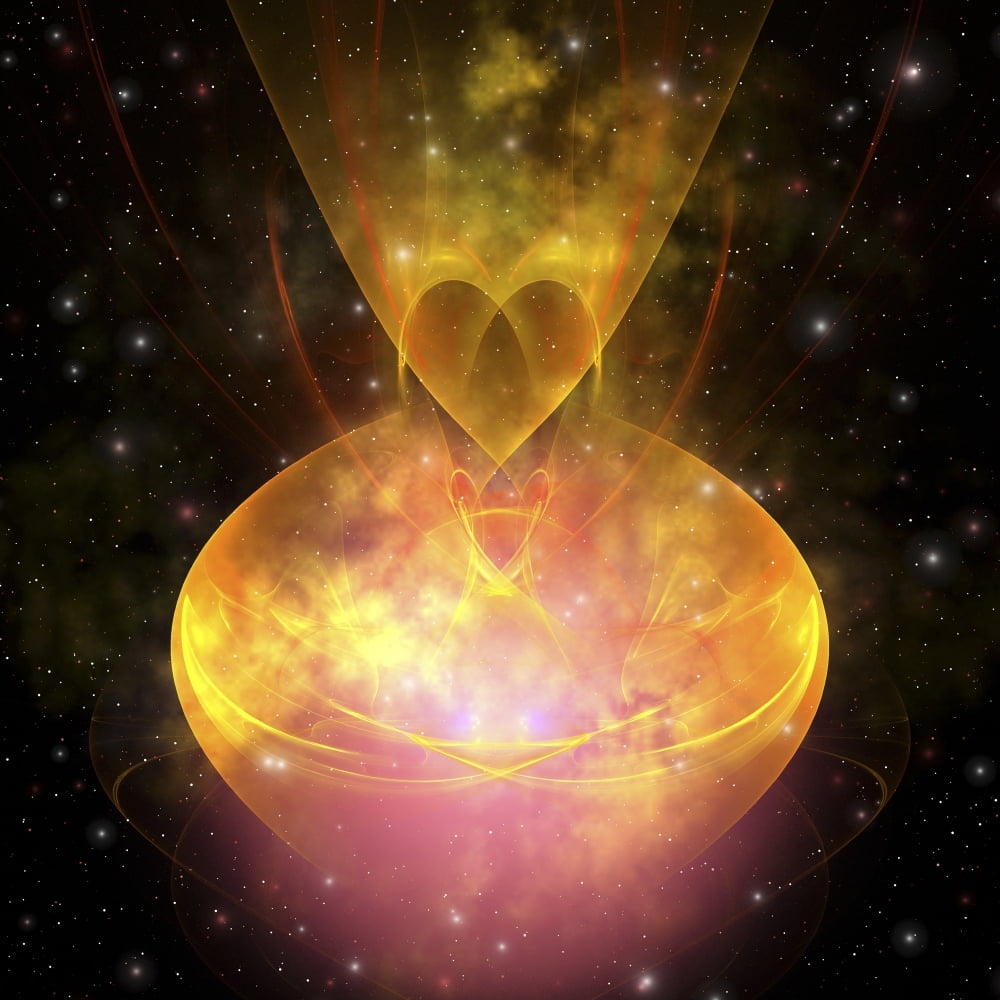 Stars are born in this hourglass shaped nebula out in the cosmos Canvas Art - Corey FordStocktrek Images (28 x 28)