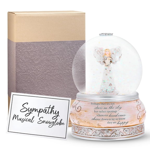 Pavilion Gift Company - Perhaps They are Not Stars in The Sky - 5.75" Musical Ave Maria Waterglobe Snowglobe Snowstorm 100 mm Collectible Bereavement in Memory Memorial Greif Gift Funeral Present