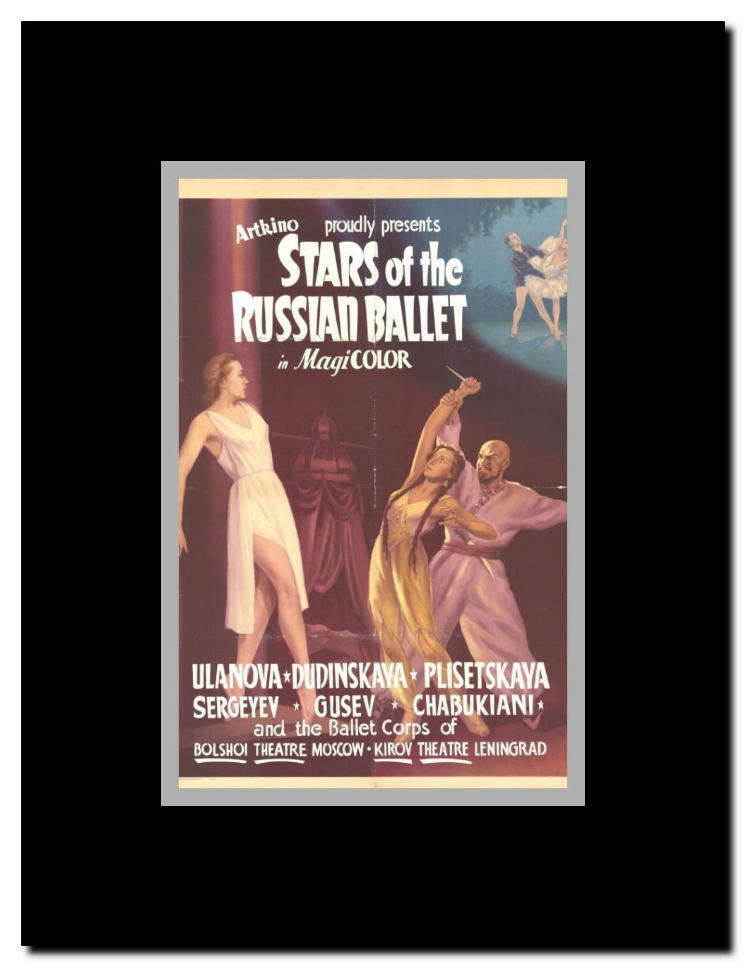 Stars of the Russian Ballet Framed Movie Poster